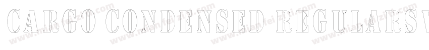 Cargo Condensed RegularSWFTE字体转换
